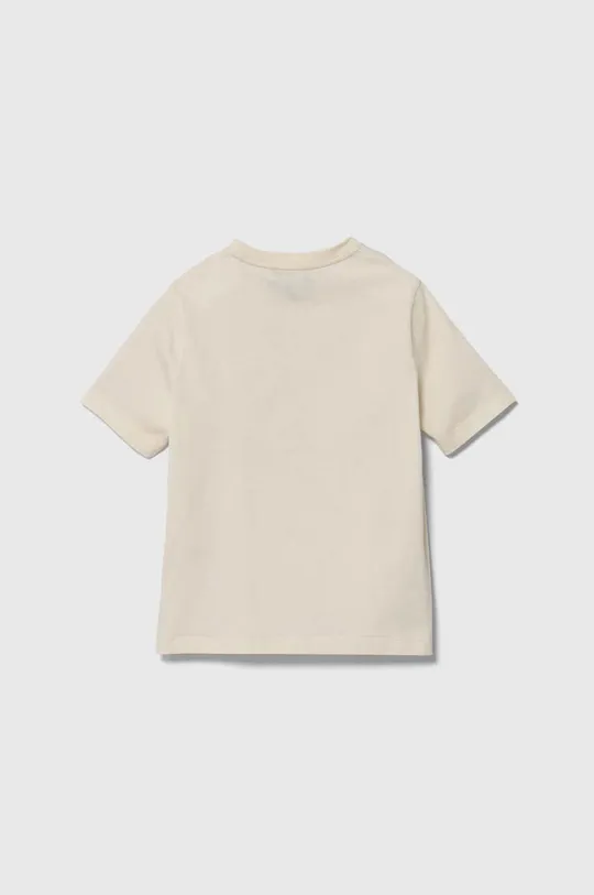 Παιδικό βαμβακερό μπλουζάκι Emporio Armani μπεζ