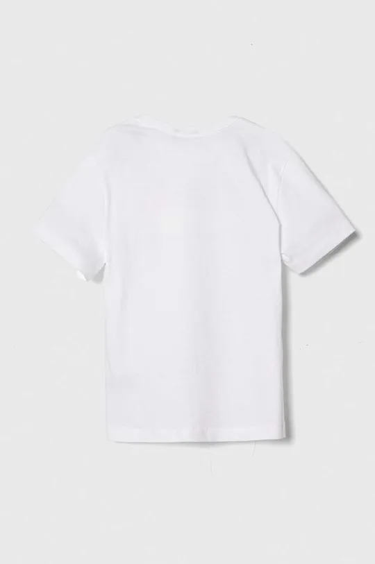 Otroška bombažna kratka majica United Colors of Benetton bela