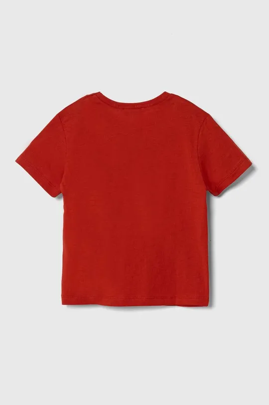 Детская хлопковая футболка United Colors of Benetton красный