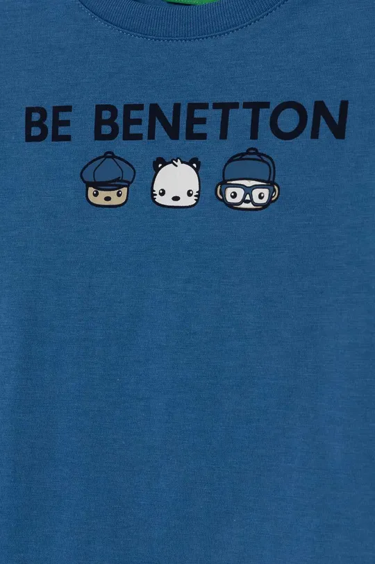 Otroška bombažna kratka majica United Colors of Benetton 100 % Bombaž