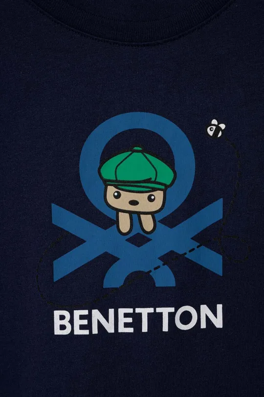Παιδικό βαμβακερό μπλουζάκι United Colors of Benetton 100% Βαμβάκι