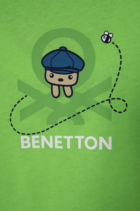Dječja pamučna majica kratkih rukava United Colors of Benetton 100% Pamuk
