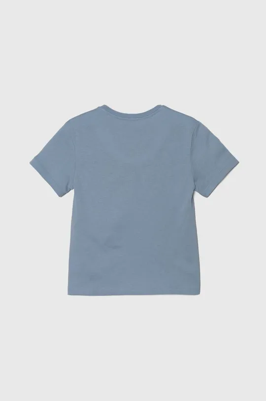 Детская хлопковая футболка United Colors of Benetton голубой