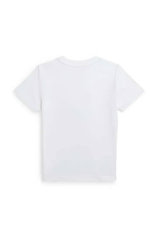 Otroška bombažna kratka majica Polo Ralph Lauren bela