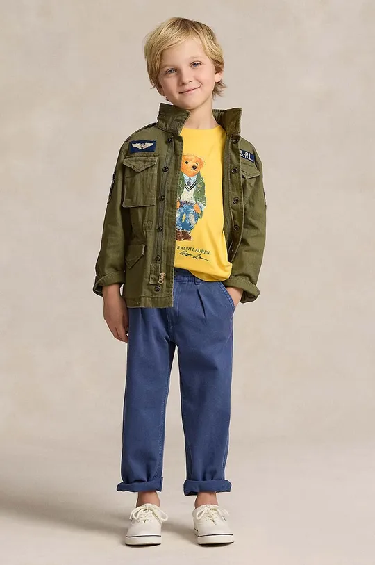 Детская хлопковая футболка Polo Ralph Lauren