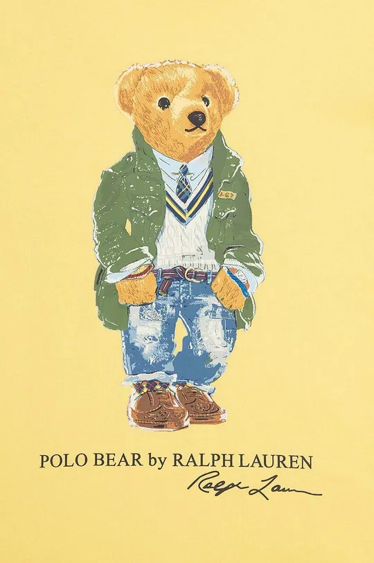 жовтий Дитяча бавовняна футболка Polo Ralph Lauren