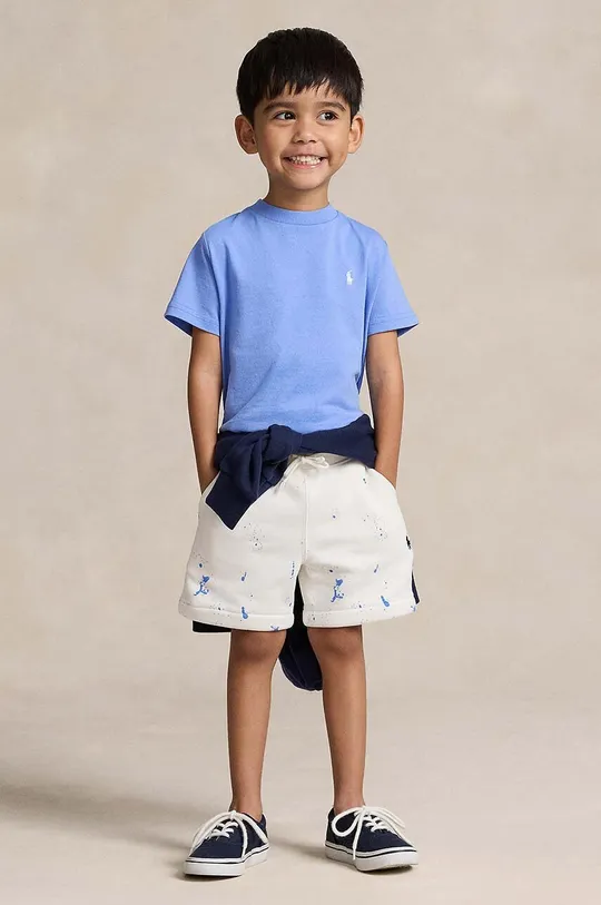 Otroška bombažna kratka majica Polo Ralph Lauren Fantovski