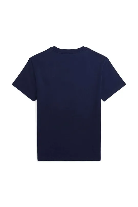 Детская хлопковая футболка Polo Ralph Lauren тёмно-синий