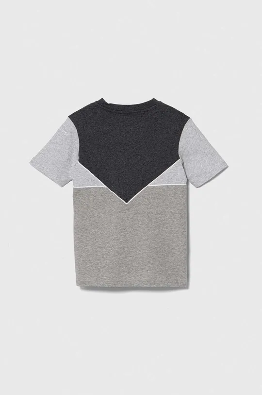 Детская хлопковая футболка adidas Originals серый