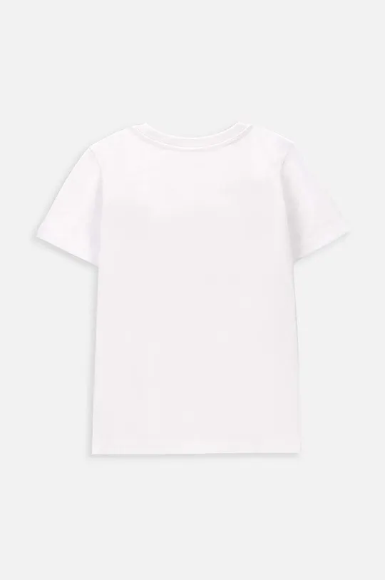 Dječja pamučna majica kratkih rukava Coccodrillo bijela