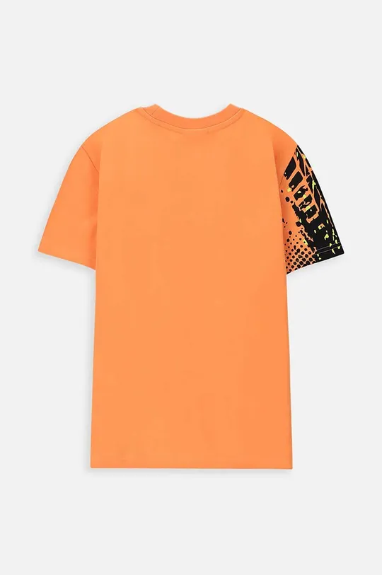 Παιδικό βαμβακερό μπλουζάκι Coccodrillo πορτοκαλί