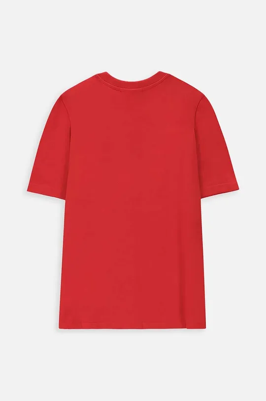 Детская хлопковая футболка Coccodrillo красный