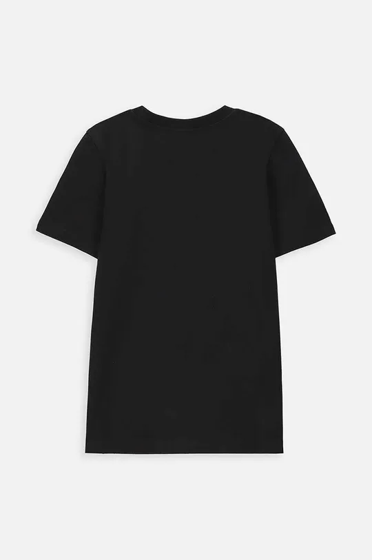 Παιδικό βαμβακερό μπλουζάκι Coccodrillo μαύρο