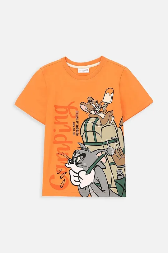 Coccodrillo t-shirt dziecięcy pomarańczowy