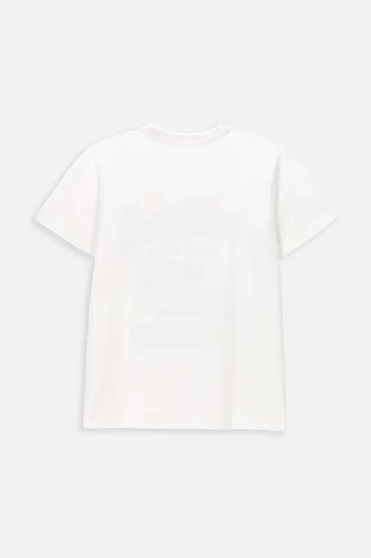 Coccodrillo t-shirt bawełniany dziecięcy biały