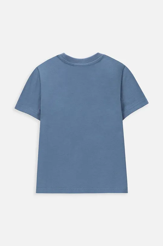 Dječja pamučna majica kratkih rukava Coccodrillo plava