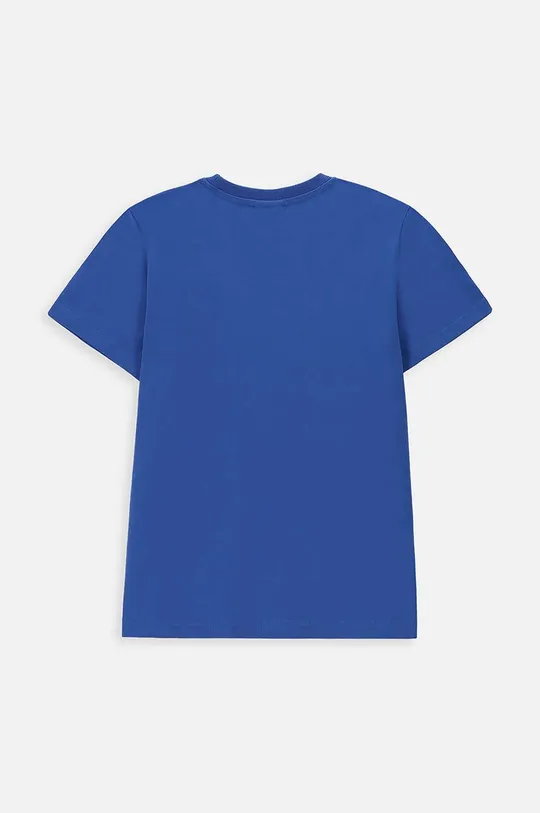 Otroška bombažna kratka majica Coccodrillo mornarsko modra