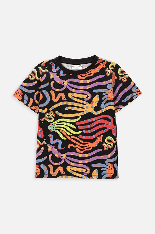 Дитяча бавовняна футболка Coccodrillo барвистий