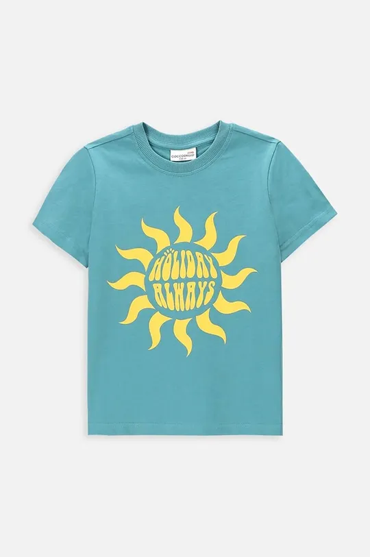 turchese Coccodrillo t-shirt in cotone per bambini Ragazzi