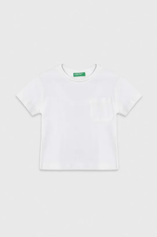 fehér United Colors of Benetton gyerek pamut póló Fiú