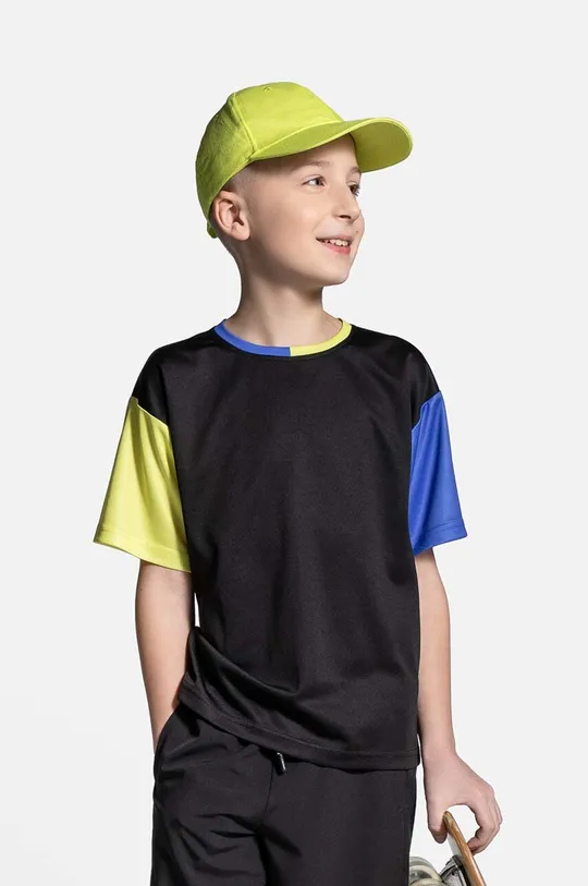 czarny Lemon Explore t-shirt dziecięcy Chłopięcy