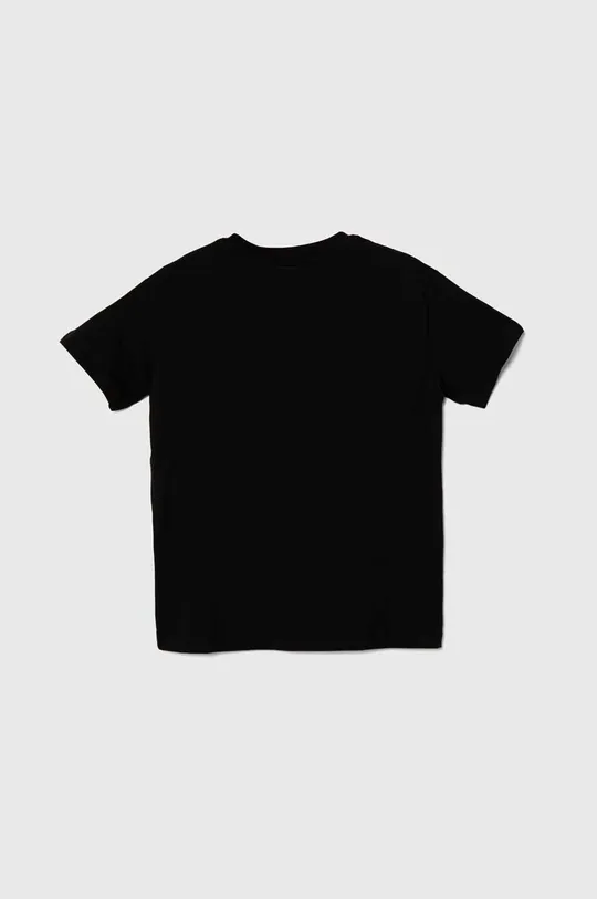 Παιδικό βαμβακερό μπλουζάκι United Colors of Benetton μαύρο