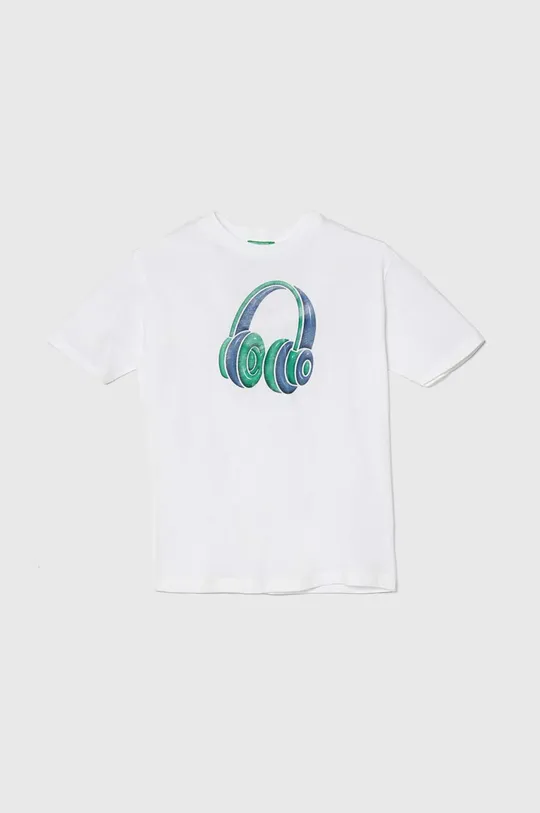 bianco United Colors of Benetton t-shirt in cotone per bambini Ragazzi