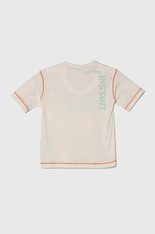 United Colors of Benetton t-shirt bawełniany dziecięcy beżowy