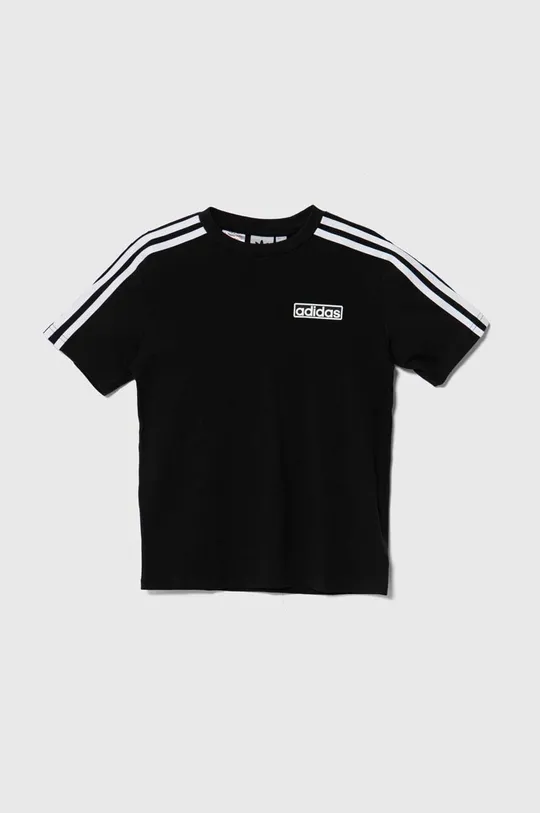 čierna Detské bavlnené tričko adidas Originals Chlapčenský