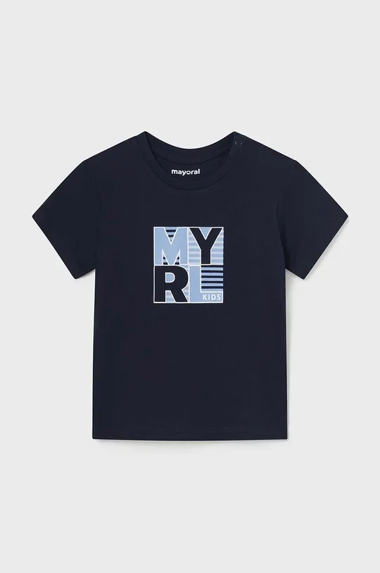 σκούρο μπλε Μωρό βαμβακερό μπλουζάκι Mayoral Για αγόρια