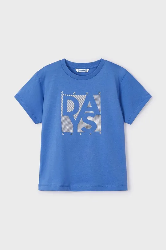 μπλε Παιδικό βαμβακερό μπλουζάκι Mayoral Για αγόρια