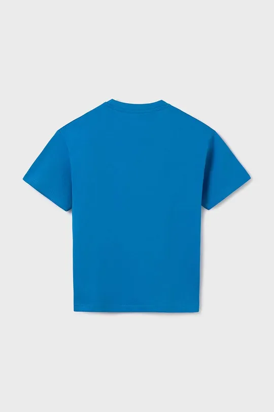 Mayoral t-shirt bawełniany dziecięcy niebieski