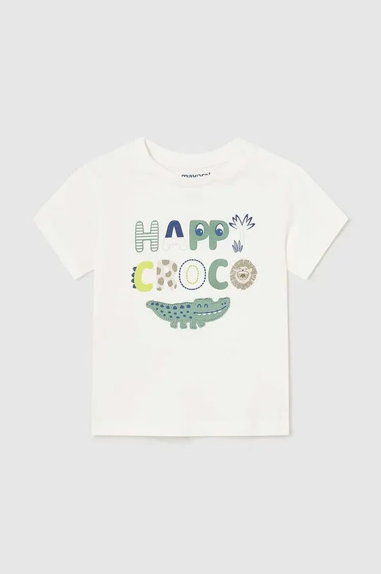 бежевий Бавовняна футболка для немовлят Mayoral Для хлопчиків