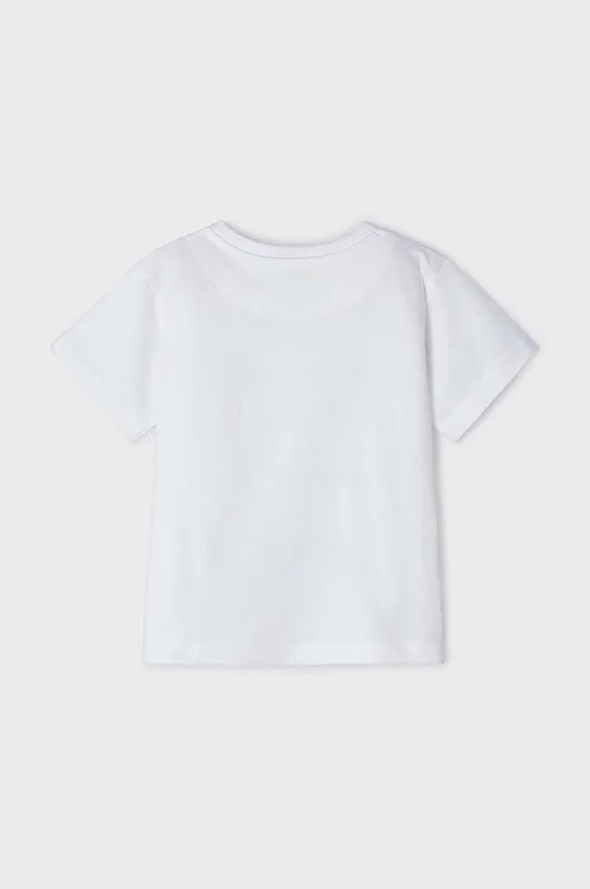 Dječja pamučna majica kratkih rukava Mayoral bijela