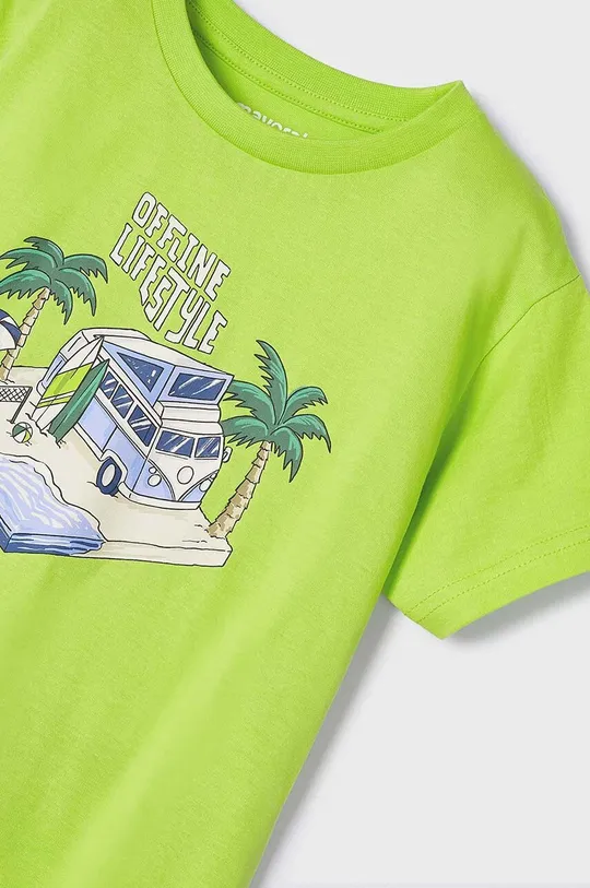 πράσινο Παιδικό βαμβακερό μπλουζάκι Mayoral