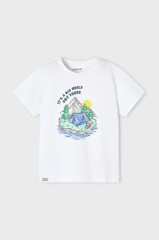 Mayoral t-shirt bawełniany dziecięcy 2-pack niebieski