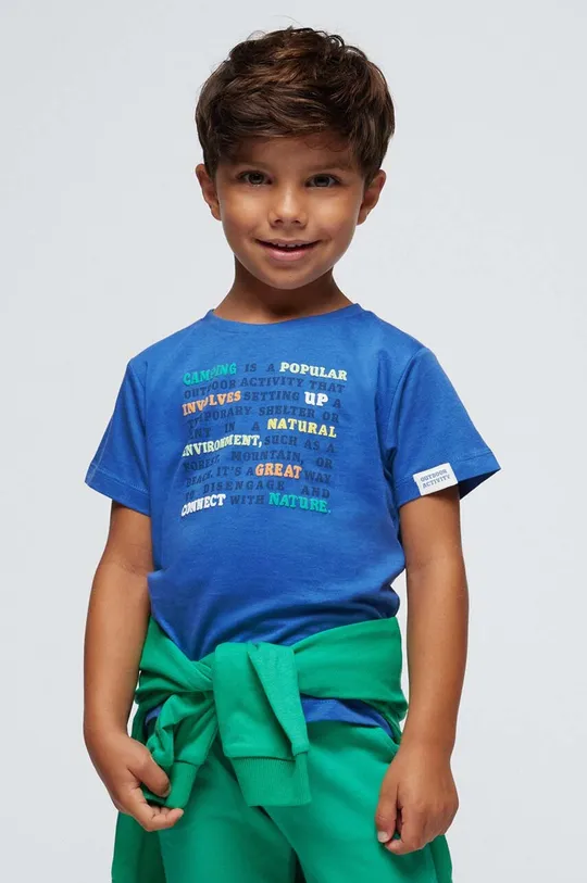 Otroška bombažna kratka majica Mayoral 2-pack Fantovski