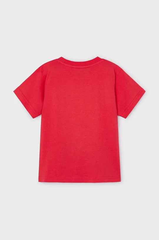 Dječja pamučna majica kratkih rukava Mayoral crvena
