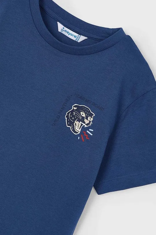 niebieski Mayoral t-shirt bawełniany dziecięcy 2-pack