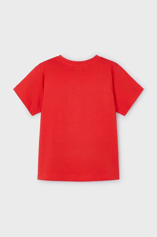 Mayoral t-shirt bawełniany dziecięcy czerwony