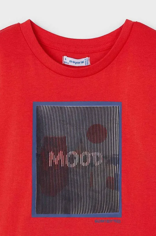 rosso Mayoral t-shirt in cotone per bambini