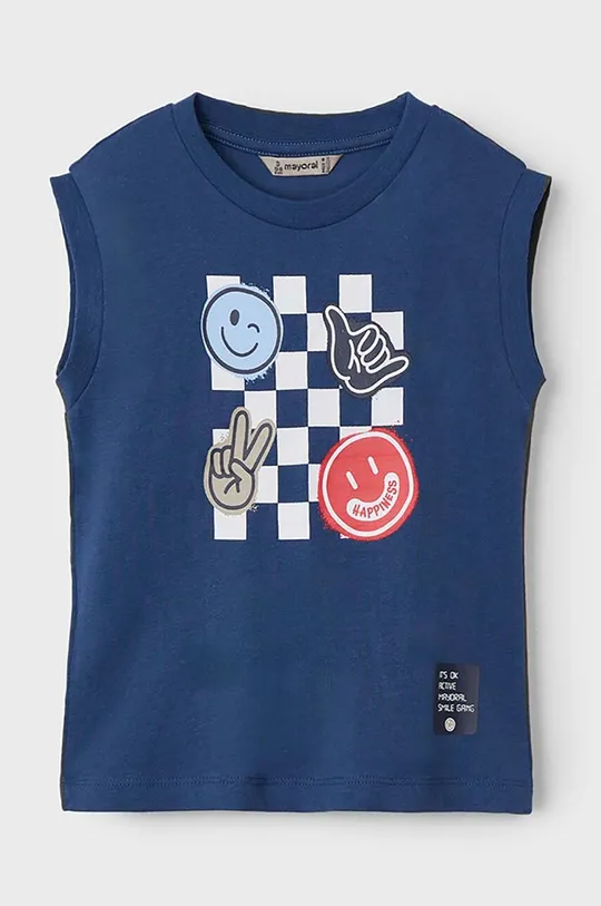Mayoral t-shirt bawełniany dziecięcy 2-pack niebieski