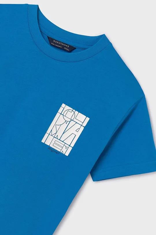niebieski Mayoral t-shirt bawełniany dziecięcy