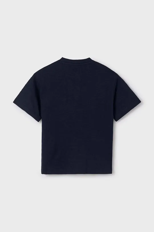 Βαμβακερό μπλουζάκι Mayoral σκούρο μπλε