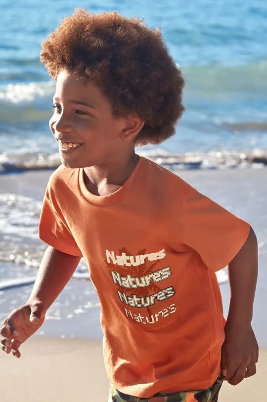 arancione Mayoral t-shirt in cotone per bambini Ragazzi