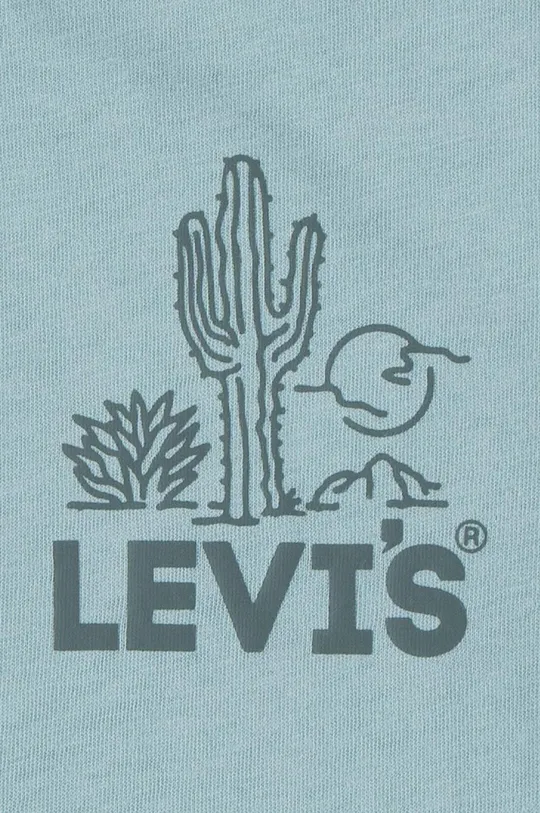 Παιδικό βαμβακερό μπλουζάκι Levi's 100% Οργανικό βαμβάκι