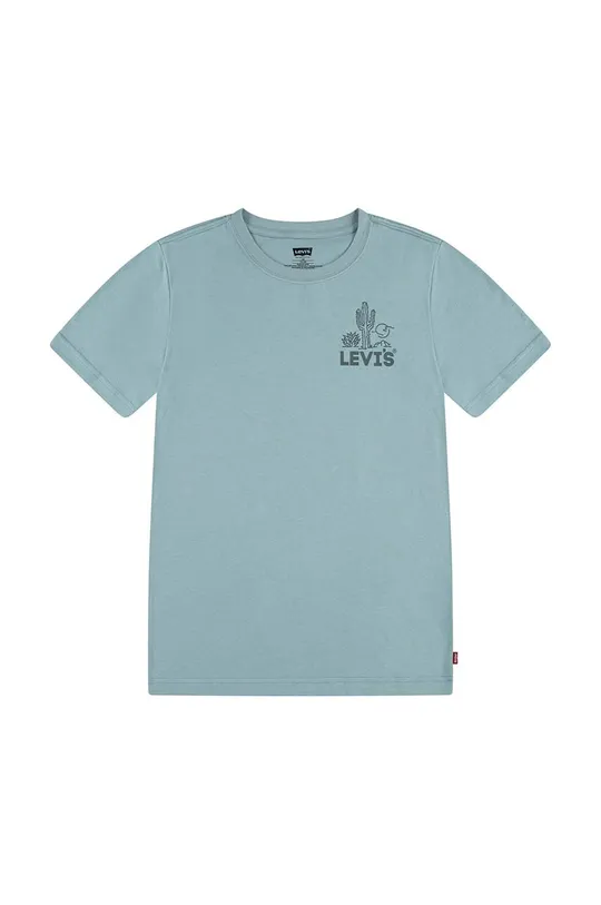 zelena Otroška bombažna kratka majica Levi's Fantovski