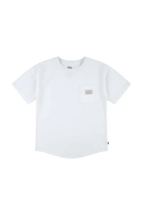 bela Otroška kratka majica Levi's Fantovski