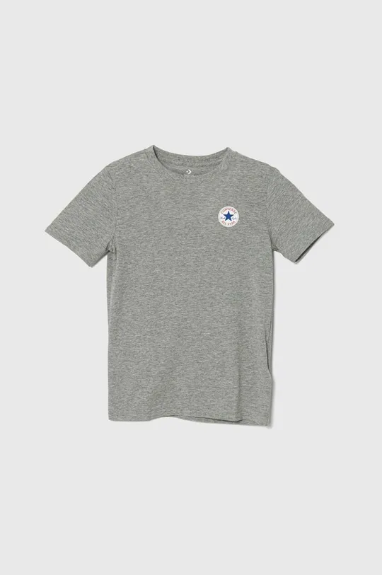 siva Otroška bombažna kratka majica Converse Fantovski