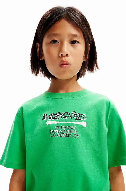 Παιδικό βαμβακερό μπλουζάκι Desigual